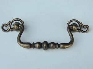 8 New Burnished Antique Brass Drawer Pulls Cabinet/Furniture Hardware~4"c. - Picture 1 of 3