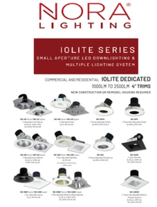 Sistema modular LED empotrado Nora Lighting serie NIO IoLight 4" SelectType - Imagen 1 de 16