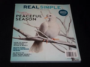 2016 DECEMBER REAL SIMPLE MAGAZINE - PEACEFUL SEASON FRONT COVER - E 3828 - Picture 1 of 2