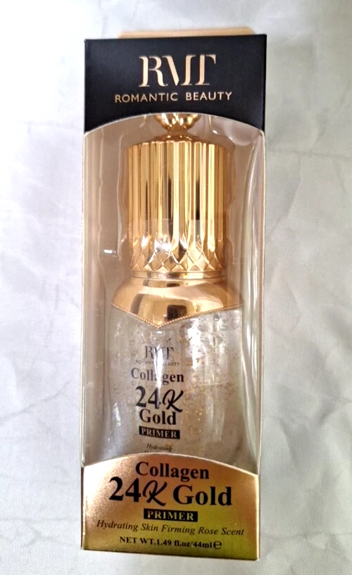 24K Gold Collagen Primer – Romantic Beauty RMT | Hydrating & Firming, 35ml NEW - Image 1 of 1
