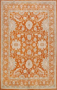 Floral Khotan Hand-knotted Oriental Area Rug Living Room Vegetable Dye Wool 9x10 - Picture 1 of 20