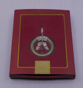LENOX 2006 BABY JEWELS SILVERPLATED CHRISTMAS ORNAMENT FOR BOY, SHOES, RING, NIP - Picture 1 of 4