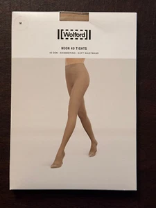 Wolford 14978-4273 Women's US M Neon 40-Denier Tights Shimmering Cosmetic Medium - Picture 1 of 9