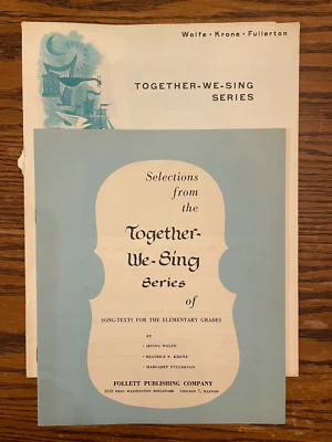 Together We Sing Series Song Texts For The Elementary Grades 2 Books 1960 - Image 1 of 4