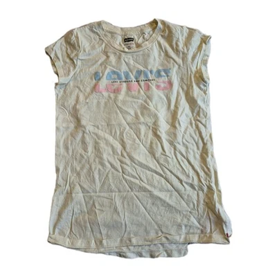 Levi Strauss Girls Short Steeve Yellow Cotton T-shirt Size 12A/ 152cm - Image 1 of 3