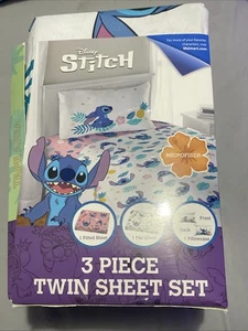Lilo and Stitch Twin Size 3-teiliges mehrfarbiges Mikrofaser Bettwäsche Laken Set für Kinder - Bild 1 von 5