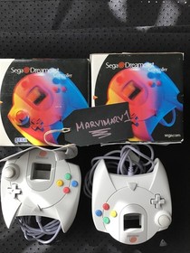 Lot Of 2 Sega Dreamcast Controller With Manual Very Clean Gray 