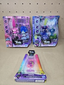 Figuras selladas Trolls World Tour X3 nuevas y precintadas - Imagen 1 de 8