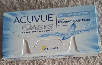 Acuvue OASYS Hydraclear 2 Wochen Kontaktlinsen Astigmatism -1,0 BC 8.6 UV 5X Neu - Bild 1 von 2
