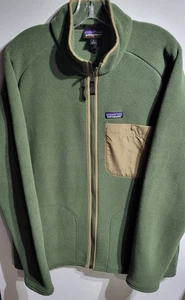 Patagonia Synchilla Giacca in Pile con Zip Completa Verde Oliva (L) Uomo - Foto 1 di 2