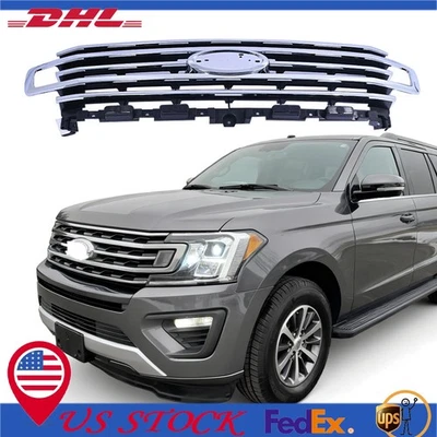 Reemplazo de parrilla delantera cromada para Ford Expedition XLT Max 2018-2023 JL1Z8200 Foto 1 de 4