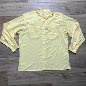 World Wide Sportsman Mens Vented Button Down Fishing Shirt Size XL Yellow - Picture 1 of 18
