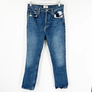 Agolde Size 29 Riley High Rise Straight Cropped Jeans - Picture 1 of 8