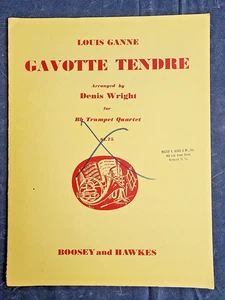 Louis Ganne Gavotte Tendre für Bb Trompetenquartett - Partitur und Stimmen - Bild 1 von 4