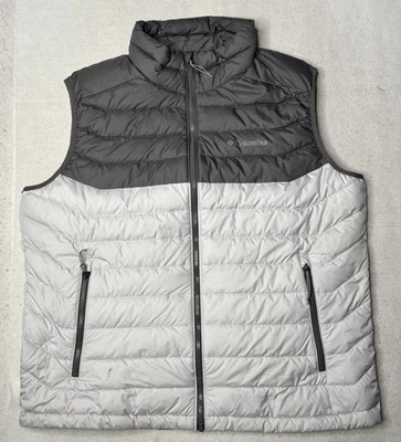 Columbia White Out Vest Mens XL Niagara Puffer Insulated Omni-Heat - Image 1 of 4