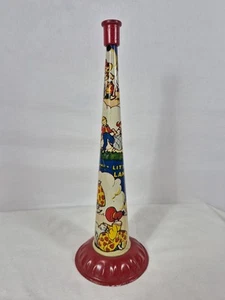 Vintage MCM Spielzeug Metall Horn MARY HAD A LITTLE LAMB Made In USA AB - Bild 1 von 18