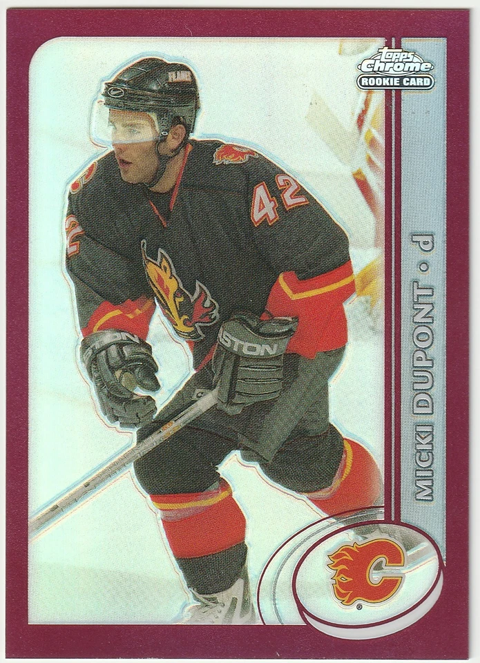 2002-03 Topps (Chrome) "Refractor" Parallel SP Card # 149 Micki Dupont! - Image 1 of 2