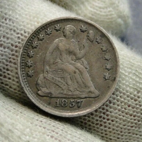 1857 Seated Liberty Dime Cover