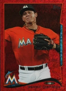 2014 Topps Update Red Foil #US-313 - Derek Dietrich - Miami Marlins 14-538 - Picture 1 of 2