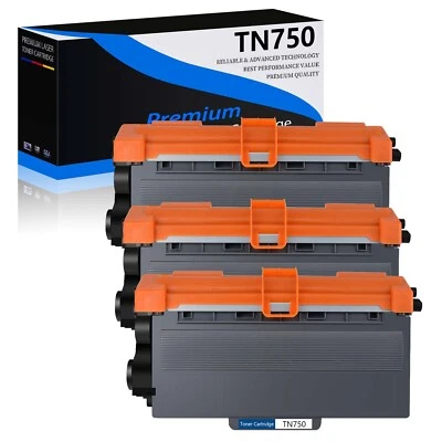 3PK TN750 Toner Cartridge for Brother TN-750 DCP-8110DN DCP-8150DN MFC-8510DN - Image 1 of 4