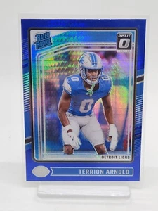 Panini DonRuss Optic 2024 Terrion Arnold Blue Hyper Rated Rookie Lions 290 - Picture 1 of 2
