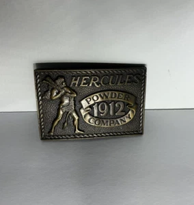 Vintage 1980 Special Edition Hercules Gun Powder Company 1912 Belt Buckle - Picture 1 of 7