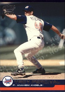 2001 Pacific Hobby LTD Anaheim Angels Baseball Card #11 Troy Percival /70