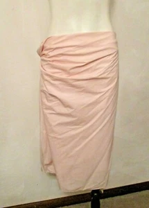 NWT Jil Sander Light Pink Twisted Layered Knee Length Straight Skirt 38 Italy - Picture 1 of 12