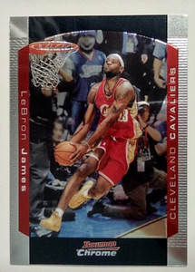 2004-05 Bowman Chrome Lebron James #23 Cleveland Cavaliers 2nd Year