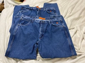 2 Wrangler Riggs FR Jeans 42x30 - Picture 1 of 6