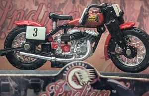 NewRay 1947 Indian Sport Scout Babber Motorcycle Red 1:32 Scale Model Diecast - Picture 1 of 4