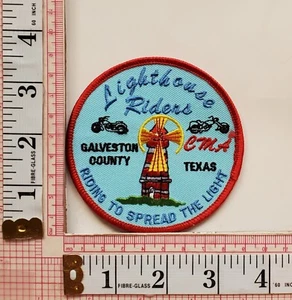 Galveston County Lighthouse Riders Texas Jacket Vest Patch Crest - Picture 1 of 1