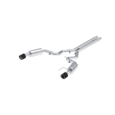 MBRP 2024+ FORD MUSTANG GT STREET 3" CATBACK EXHAUST SYSTEM (NON ACTIVE) CF TIPS - Image 1 of 4