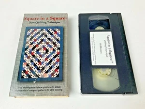 Tested ! Square in a Square VHS *New Quilting Technique* Strip Piecing Blanket - Picture 1 of 7