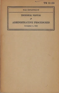 Historical book Administrative Procedures, 1942 - Picture 1 of 1