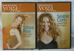 2 Great Instructors Yoga Journal workout DVD lot Shiva Rea Seane Corn vinyasa  - Bild 1 von 4