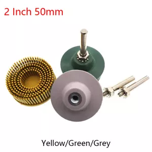 2 Zoll 50 mm Borstenscheibe Emery Gummi Schleifbürste Polieren Schleifscheibe - Bild 1 von 13