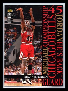 1995-96 Collector's Choice Michael Jordan #M2 Jordan He's Back - Imagen 1 de 2