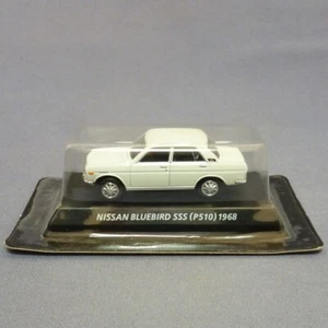 1:64 KONAMI NISSAN BLUEBIRD SSS DATSUN 510 WHITE 1968 DIECAST TOY CAR not for US - Picture 1 of 3