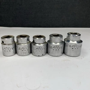 Mac Tool 1/2" Drive 5pc SAE Socket Set 13/16" to 1-1/8" V266 306 326 346 366 - Picture 1 of 17