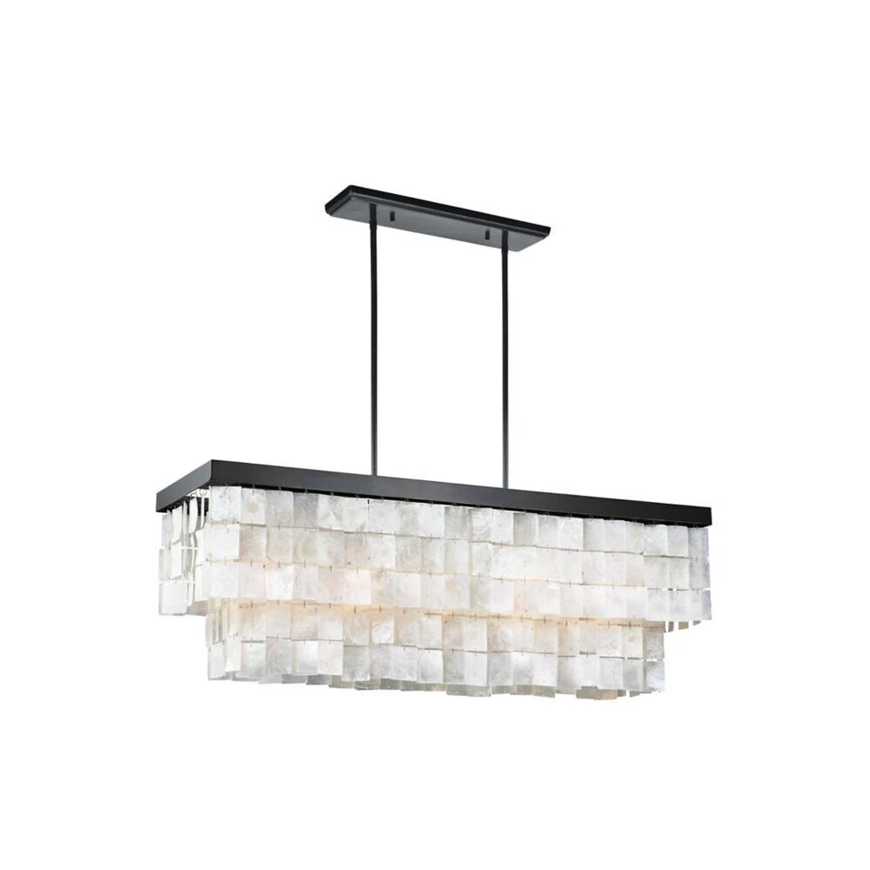 Iluminación Sea Gull 3225005-782, araña de bronce reliquia con capiz blanco Foto 1 de 1