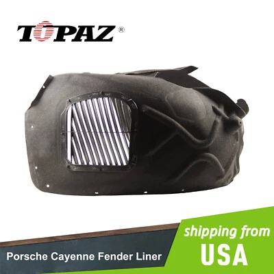 Guardabarros delantero izquierdo del lado del conductor para Porsche Cayenne 2011-2018 protector contra salpicaduras Foto 1 de 4