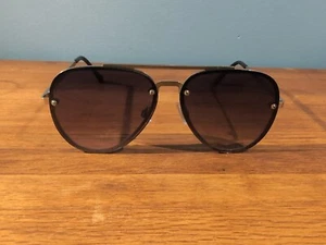 Banana Republic Aviator Silver Frames Purple Gradient Lenses Frames Only - Picture 1 of 6