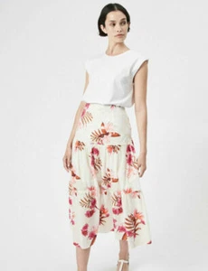 Witchery multicolored floral long skirt - Size 10 - 5+items free post (AU) - Picture 1 of 12