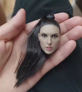 1/6 Gal Gadot Female Head Sculpt Black Braid Hair For 12" PHICEN Figure Body - Picture 1 of 5