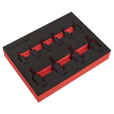 Sealey TRX-Star* Impact Socket Bit Set 1/4" & 3/8" Sq Drive 10 Pieces - AK5526 - Image 1 of 4
