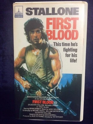 First Blood (VHS) Thorn EMI 1982 Rambo Sylvester Stallone Clamshell rare  - Image 1 of 4