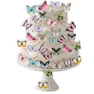 Color Aleatorio Mariposa Tamaño Mixto Pastel Decoraciones Baby Duche - Imagen 1 de 5