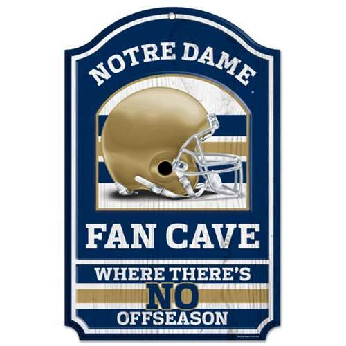 Notre Dame Fighting Irish Fan Cave Wood Sign - Image 1 of 1