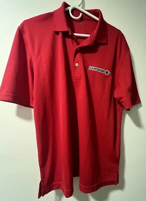 Red Tactical Short Sleeved Marksman Bullseye Polo Medium Shirt Polyester - Image 1 of 4